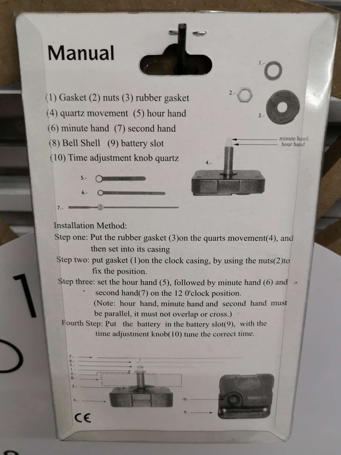 Creative Clock Diy Handmade Clock Teaching Clock details Picture