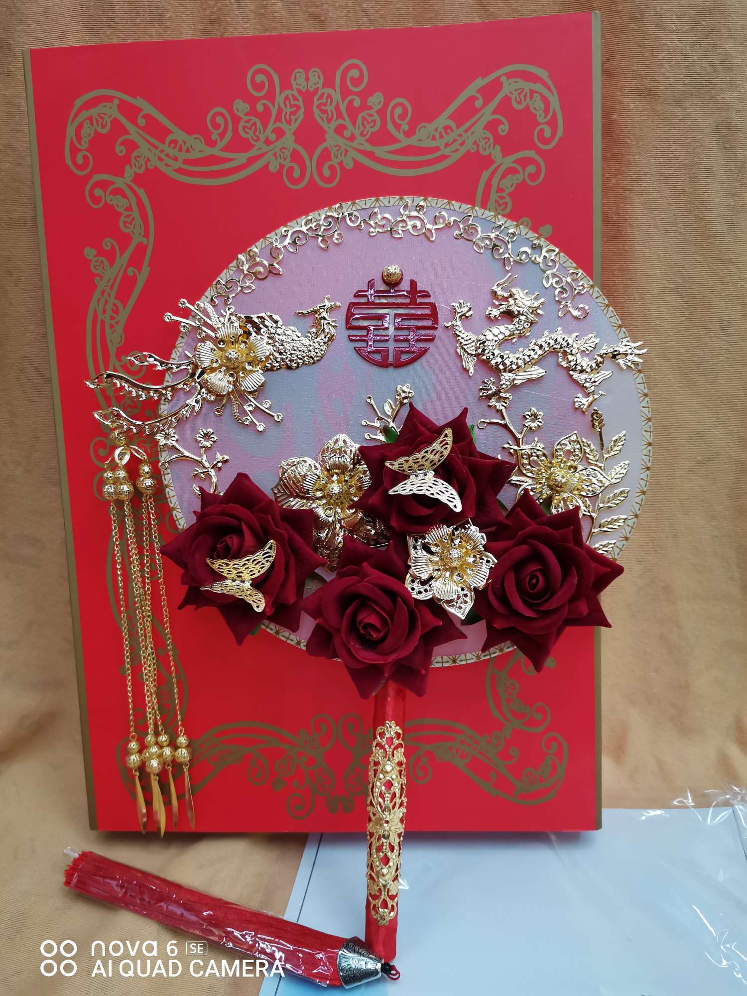 New wedding creative gift, tuan Tuan yuan Yuan fan thumbnail