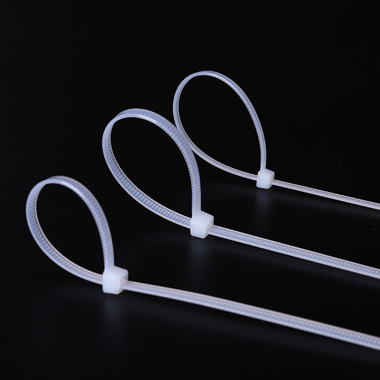 The 4*300 self-locking cable tie is made of nylon