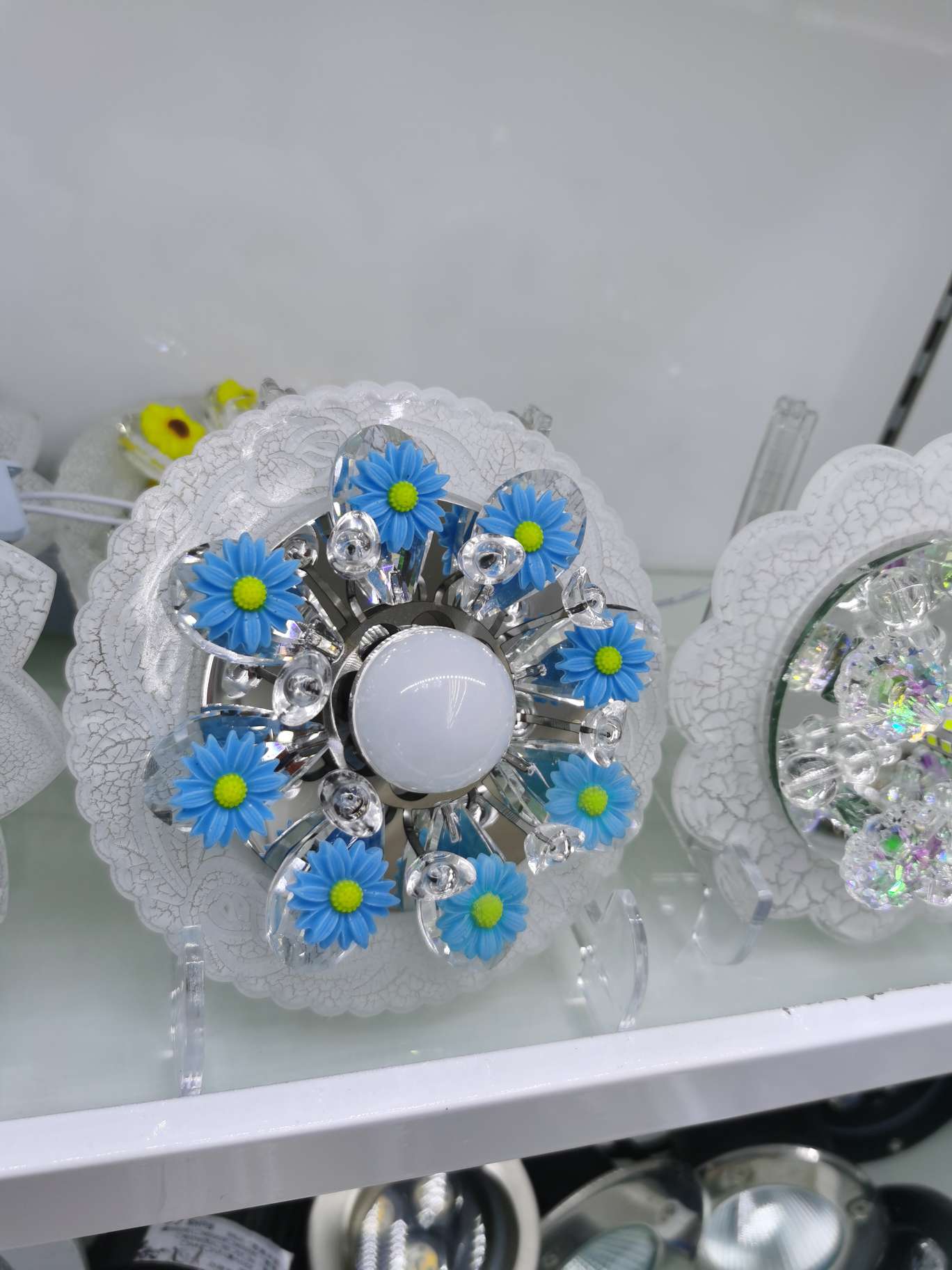 水晶天花灯细节图