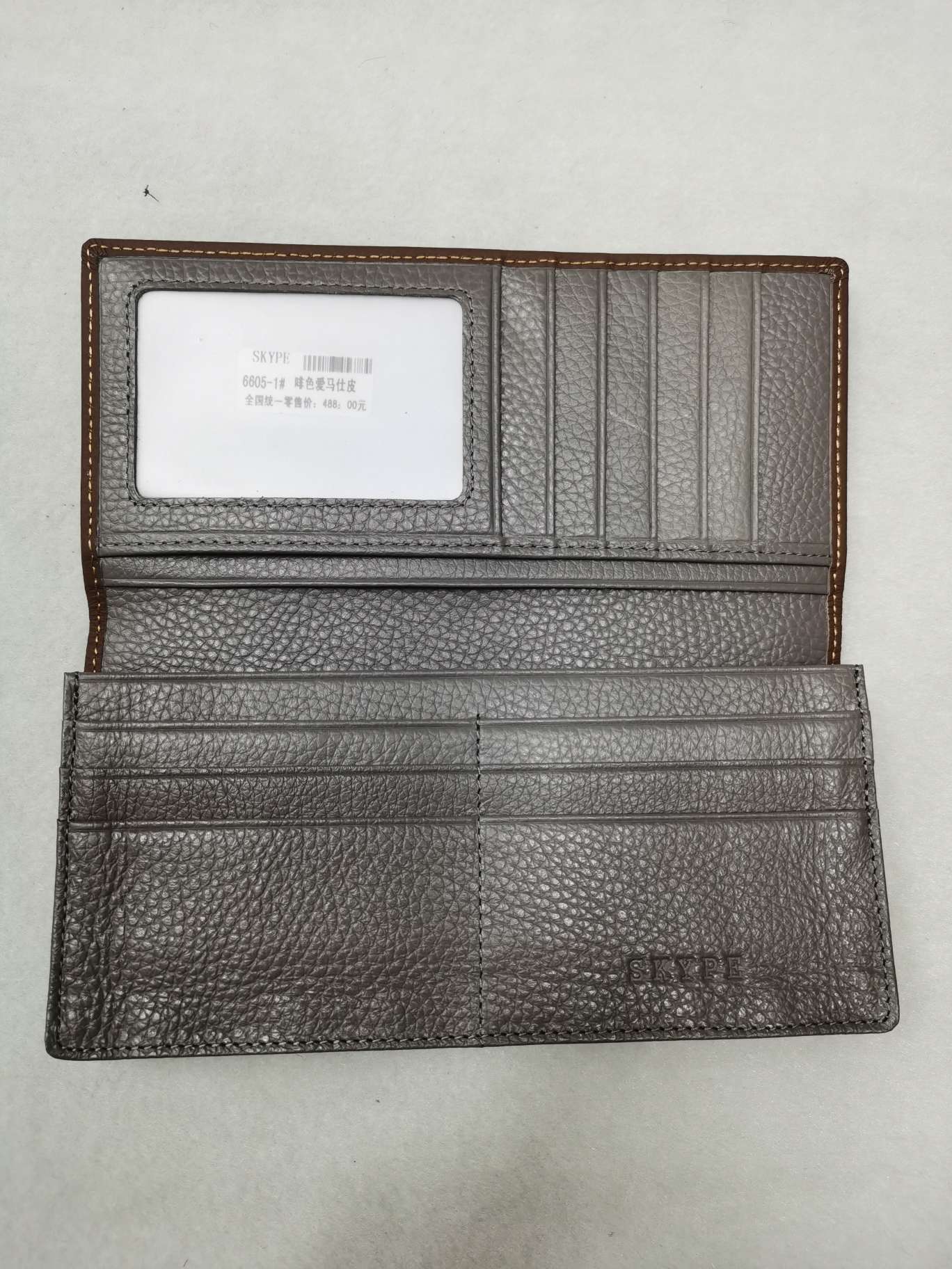 男士牛皮长款西装夹详情图6