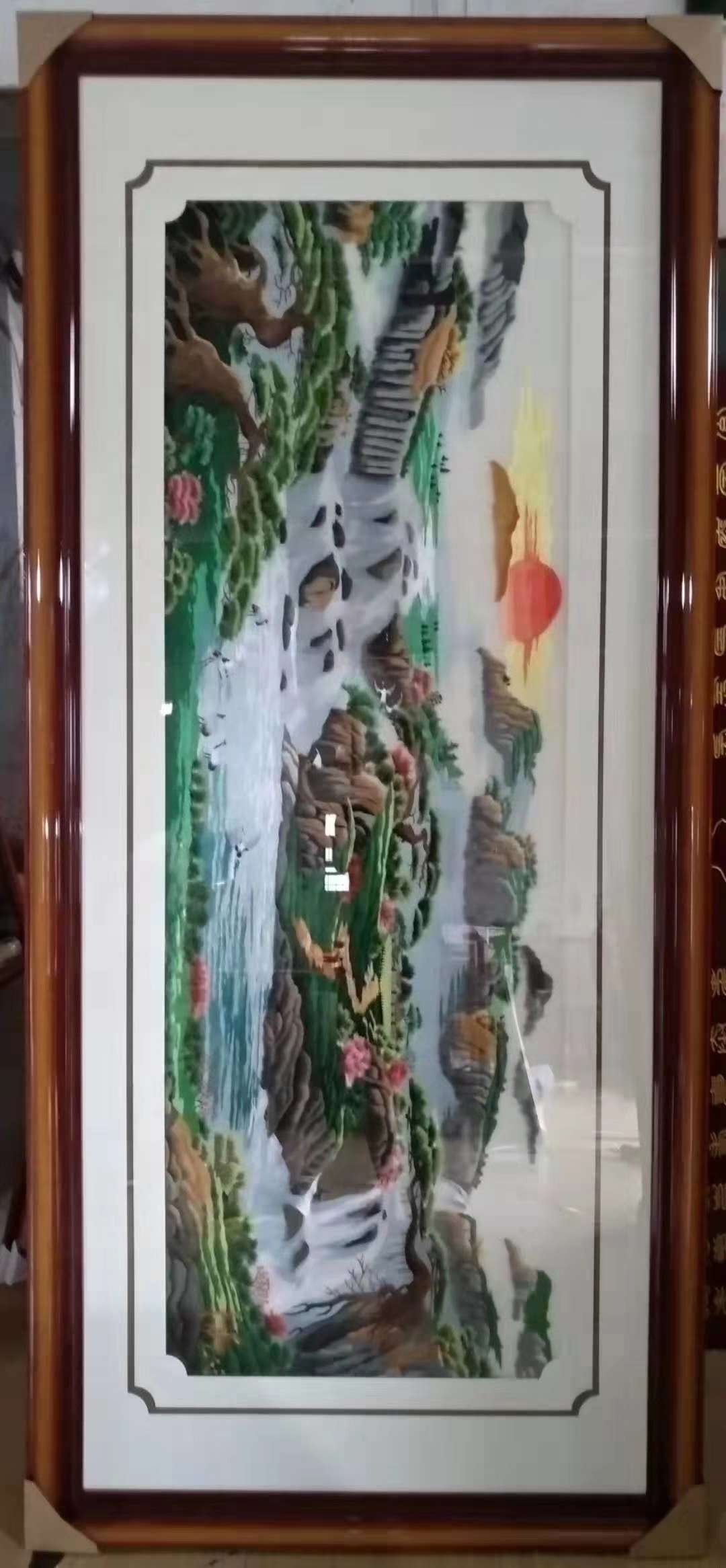 213*90的刺绣大画装饰画客厅餐厅画详情图9