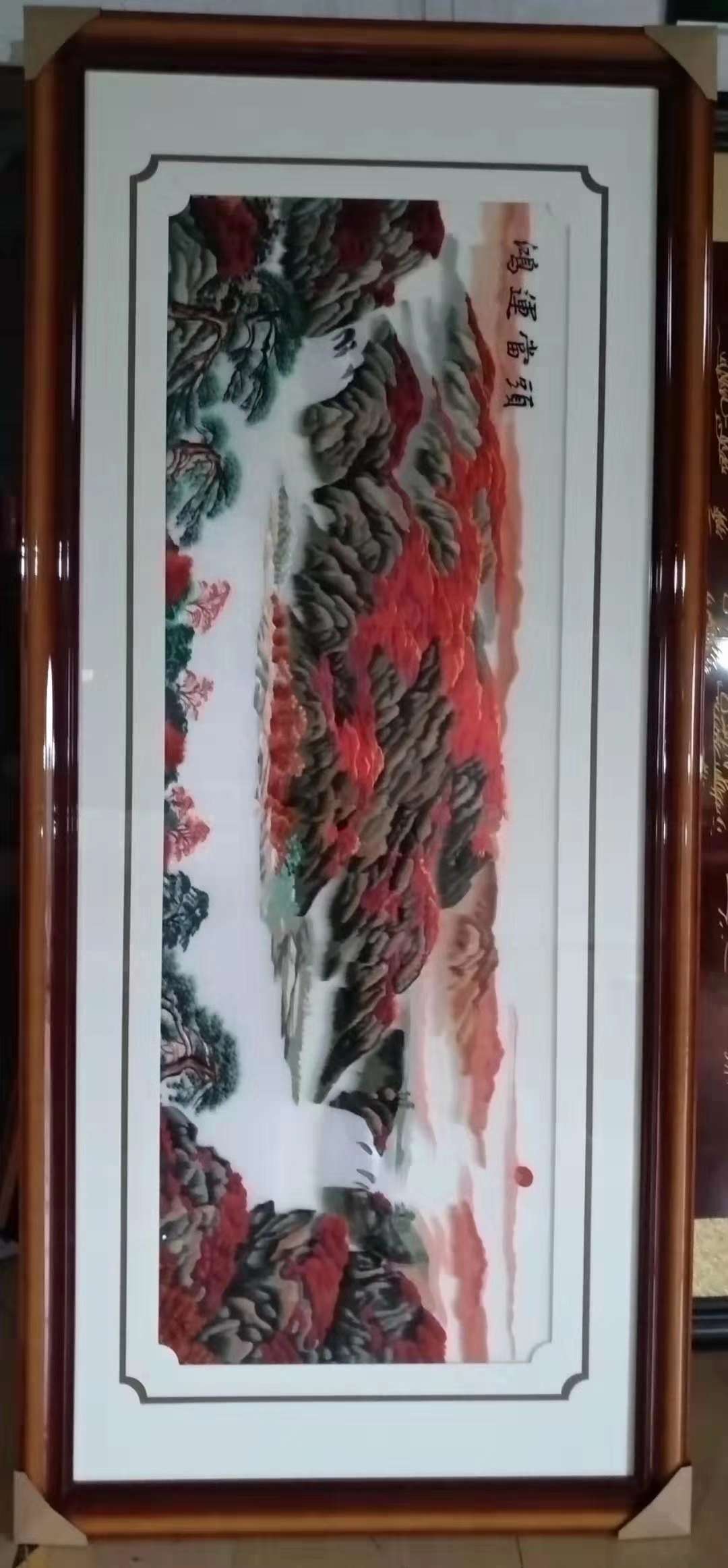 213*90的刺绣大画装饰画客厅餐厅画详情图7