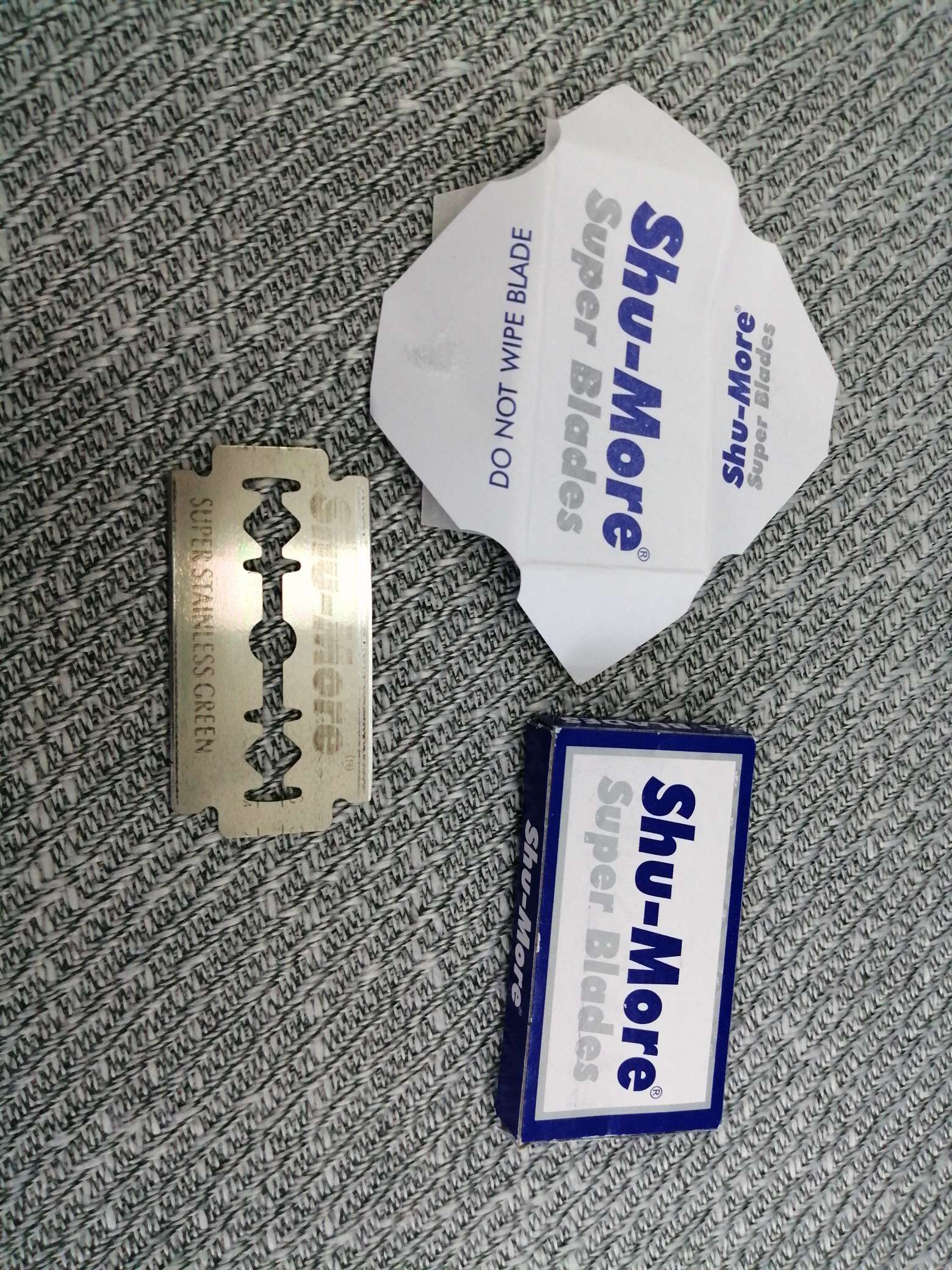 Razor blade, double-sided blade, old-fashioned razor, manual razor, men's facial cleansing device, face and hair shaving blade, Shu-More double-sided blade Specification image