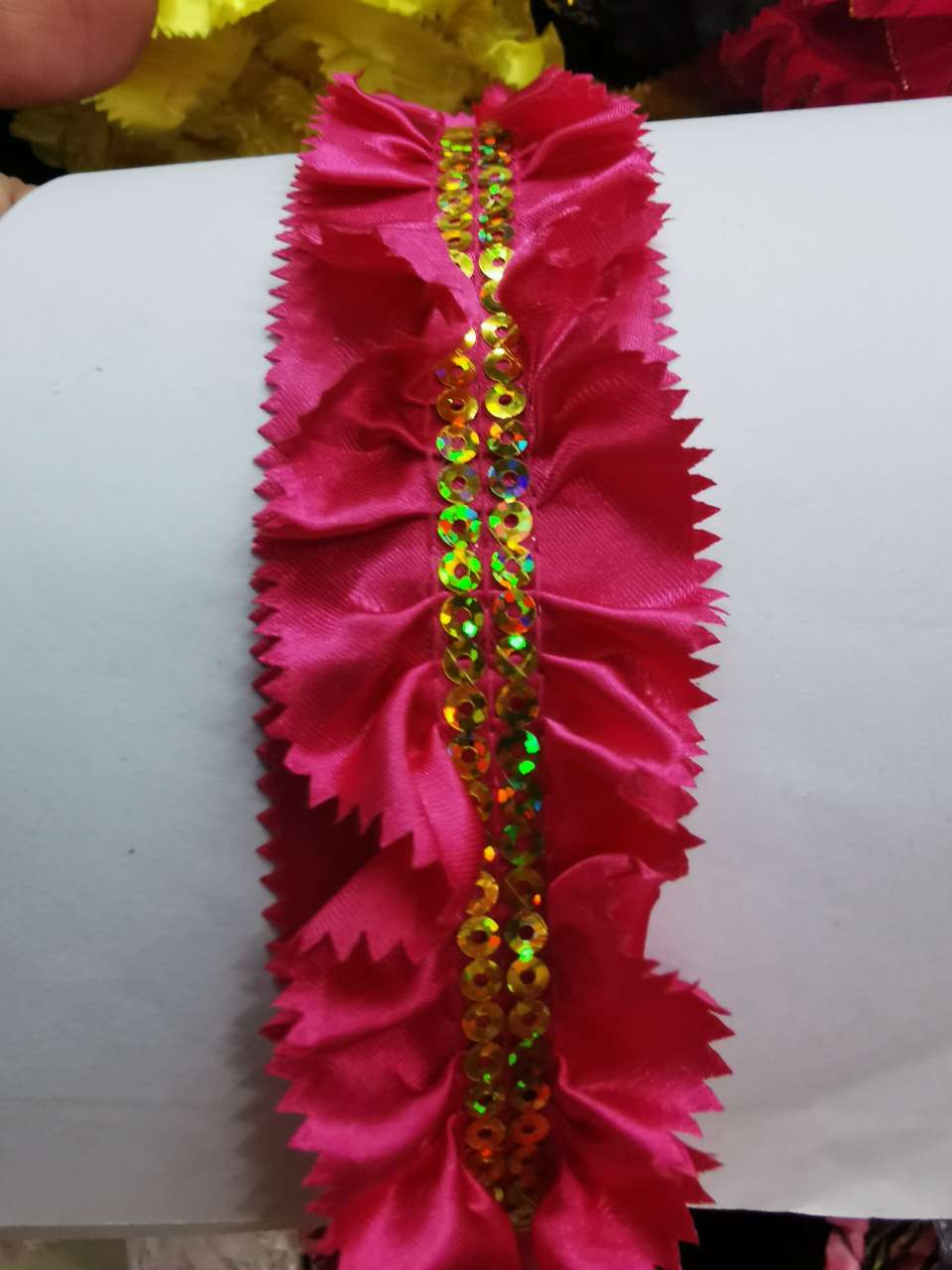 4 Cm Color T-Serrated Platter Double Sequin Dress Accessories Lace Accessories Lace details Picture