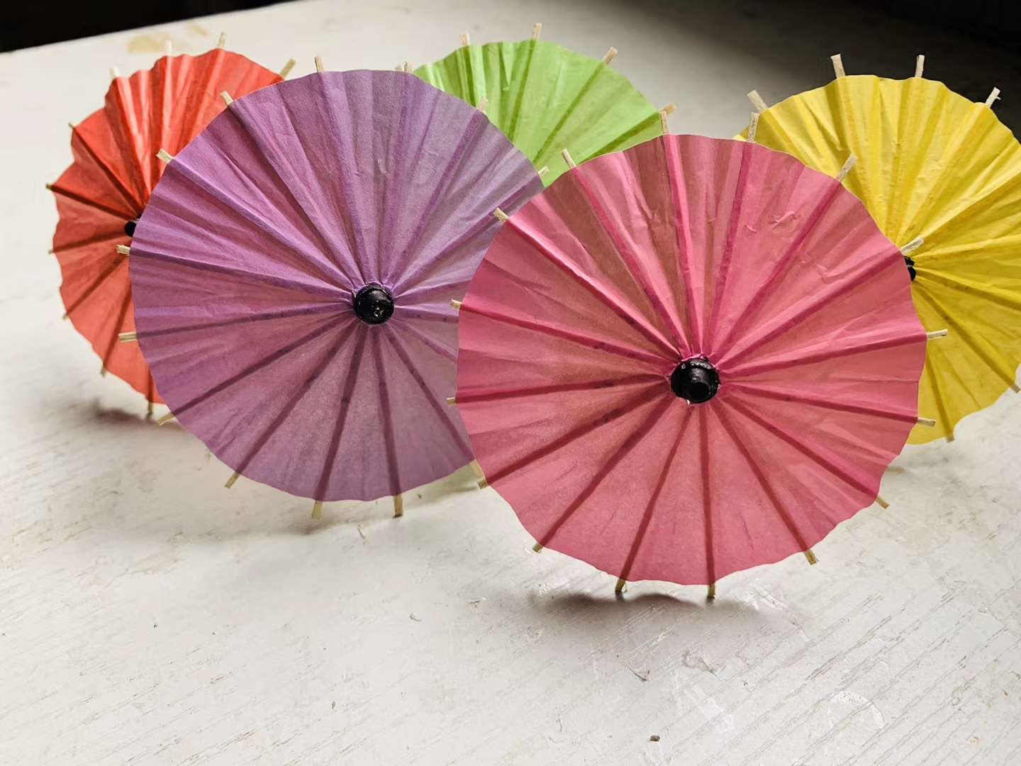 不防雨纸伞古典牡丹梅花迷你小纸伞幼儿园小号装饰伞道具伞