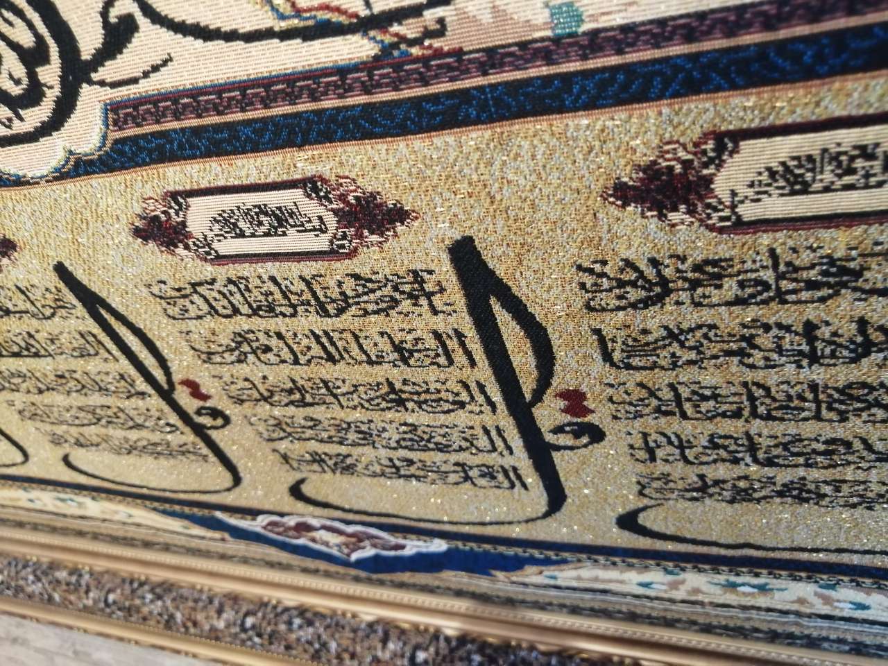 织锦装饰画，木头框，尺寸：52X92，爆款爆款！产品图