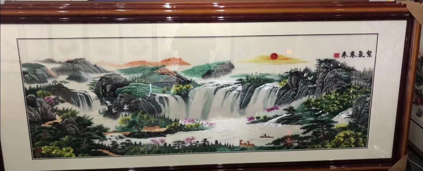 立体绣/装饰画/刺绣产品图