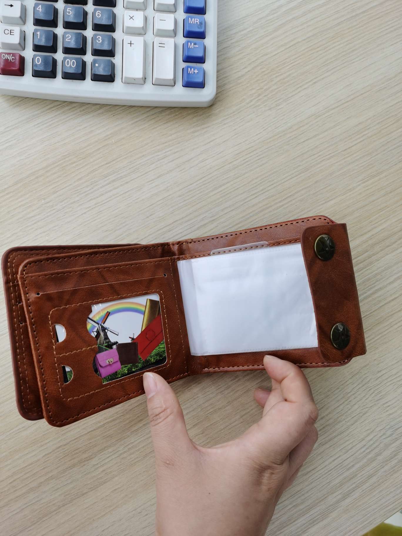 男士票夹细节图