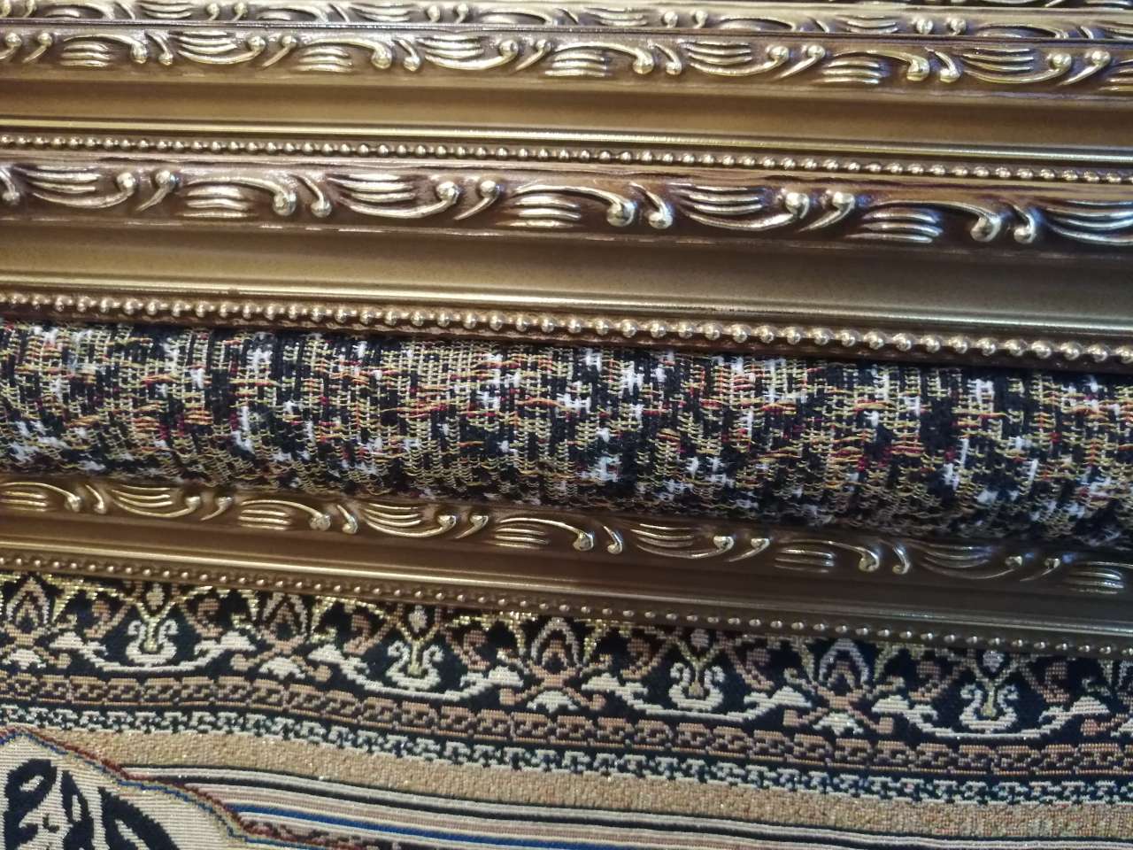 织锦装饰画，木头框，尺寸：52X92，爆款爆款！细节图