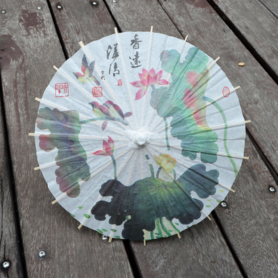 不防雨纸伞古典牡丹梅花迷你小纸伞幼儿园小号装饰伞道具伞详情图6