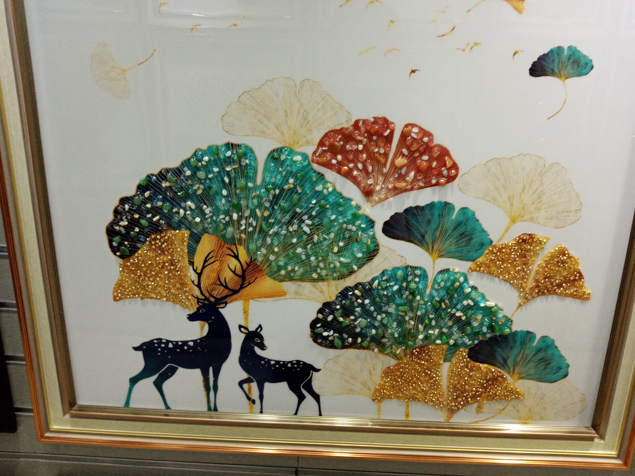 Elk Series Crystal Porcelain Crystal Shell Series Foam Decorative Painting details Picture