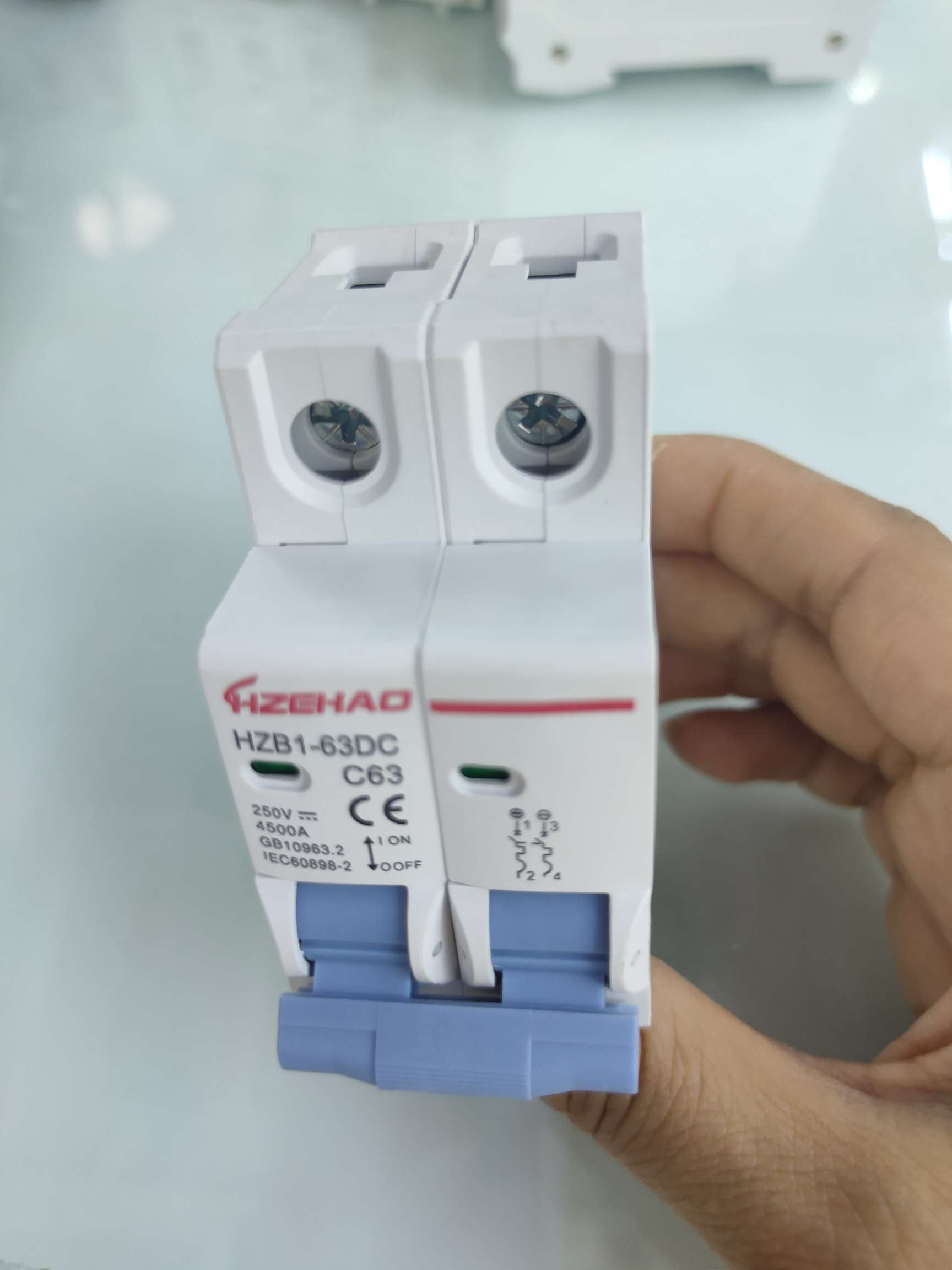 DC miniature circuit breaker 1A-63A2P Specification image