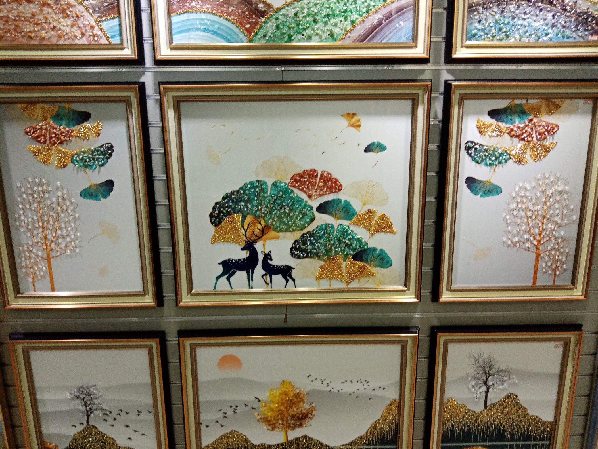 Elk Series Crystal Porcelain Crystal Shell Series Foam Decorative Painting