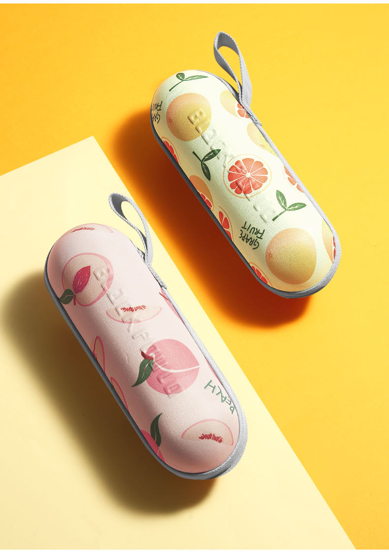 Five fold umbrella with fruits