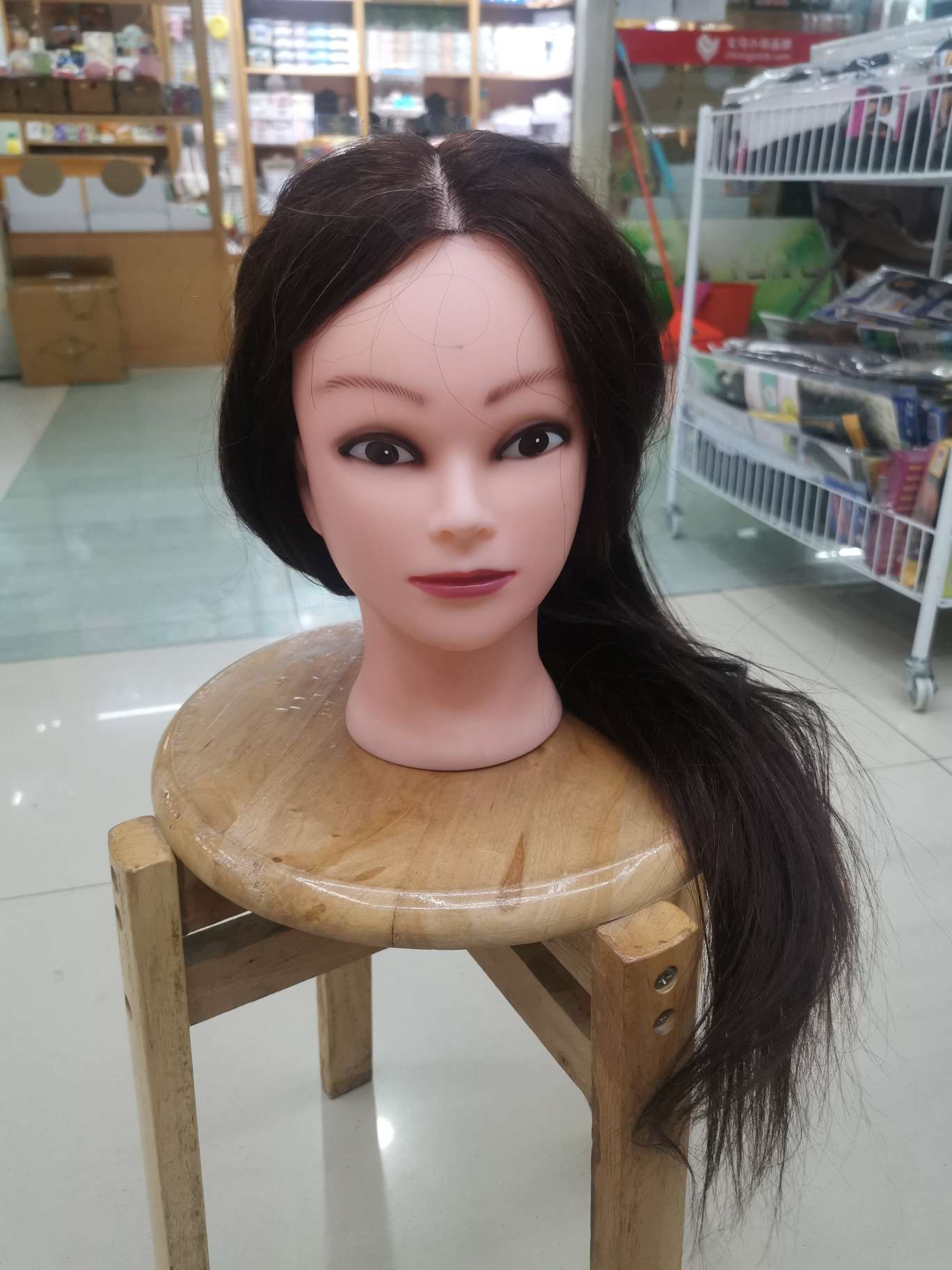 编发卷发真发模特练习头教习头教学头