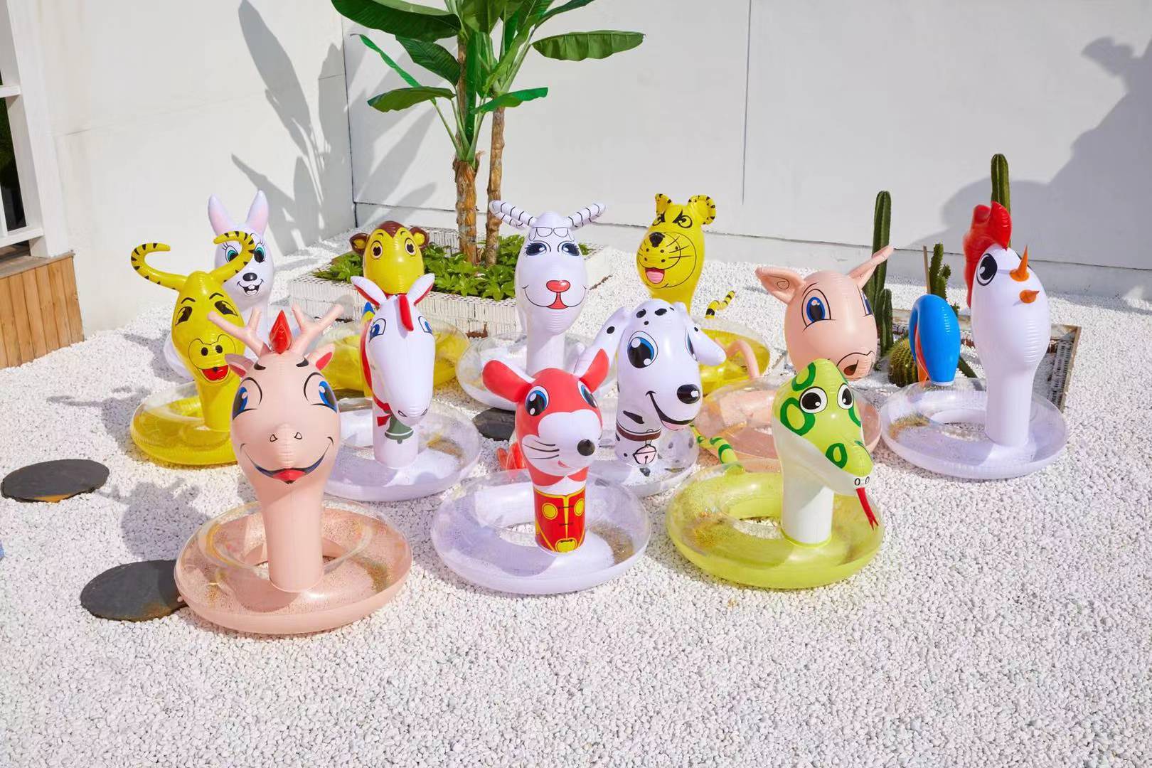 Twelve Chinese zodiac swimming rings