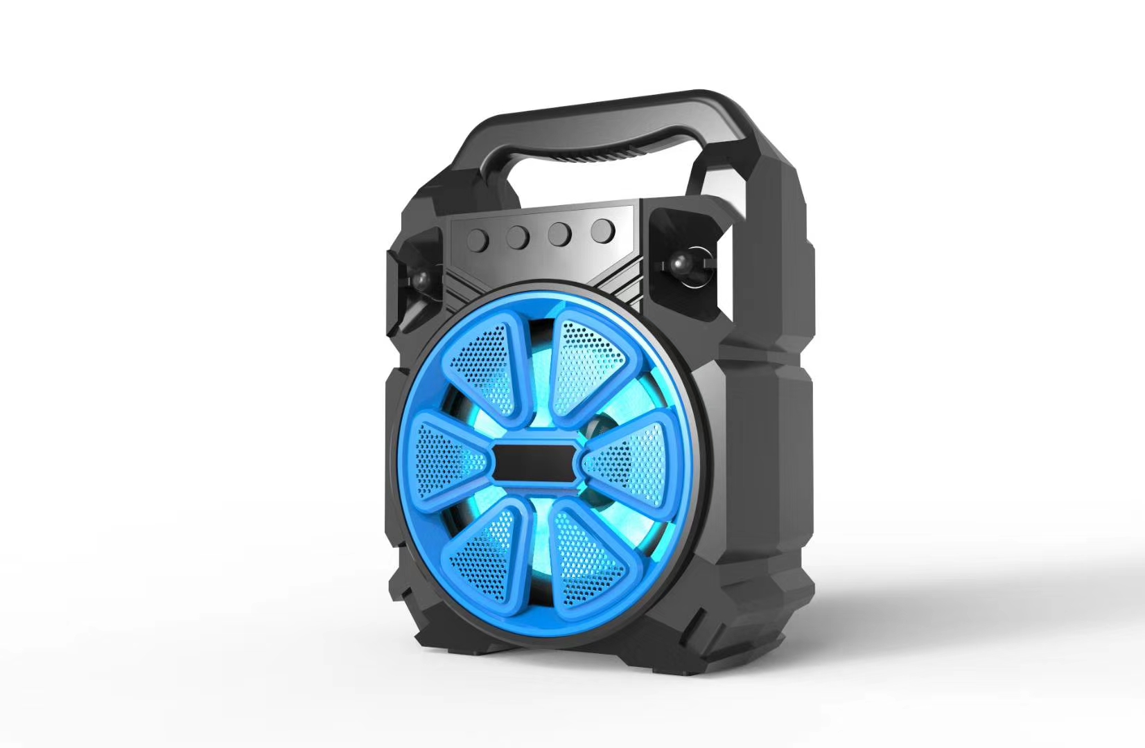 蓝牙插卡音响6.5手提带麦克风音响