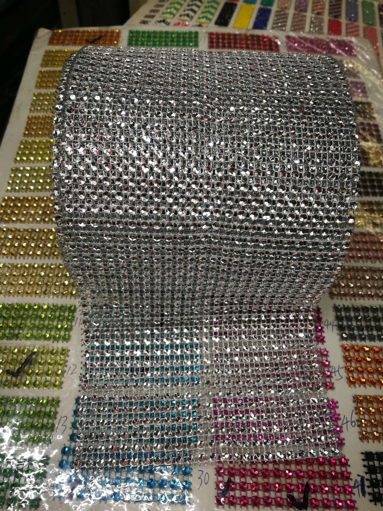 24排电镀反钻银色