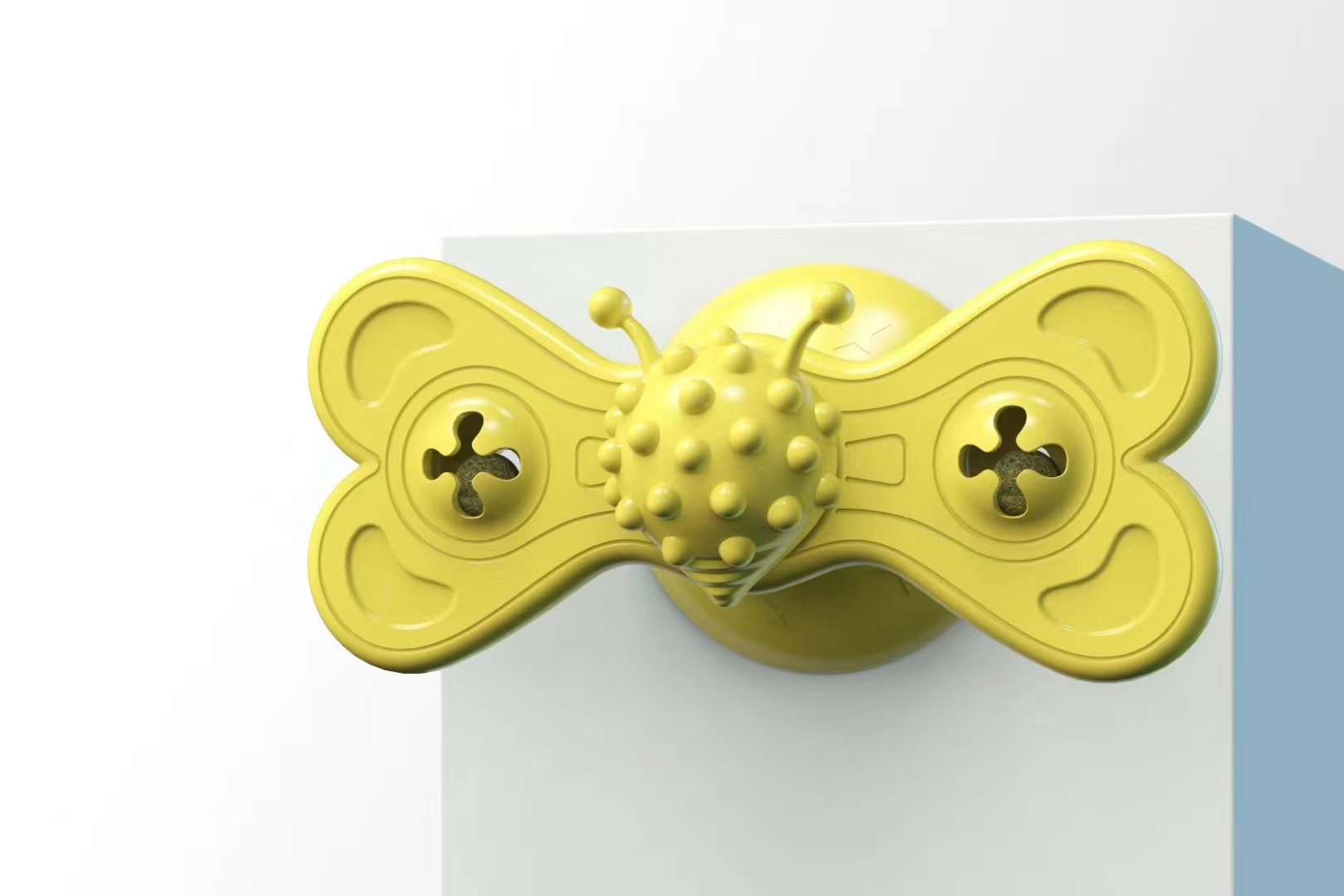 蝴蝶转转风车猫玩具