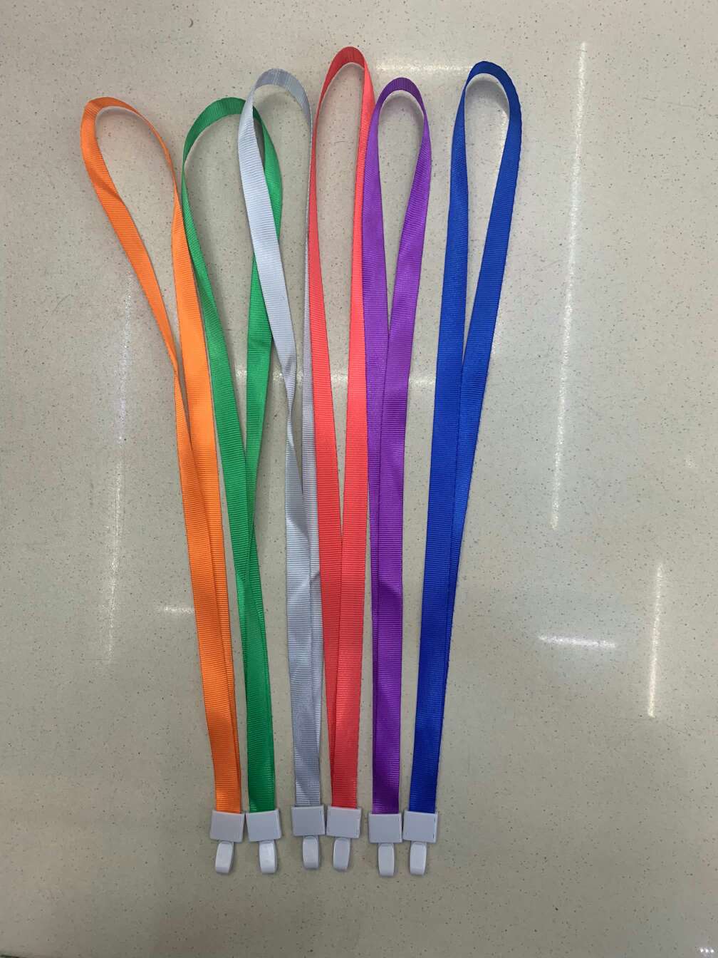 工作证胸牌吊绳校卡带卡套绳子证件套厂牌胸卡挂绳塑料挂绳工卡绳 thumbnail