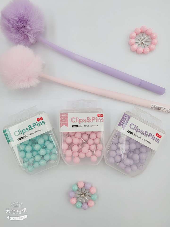 C4-7马克龙色球针40枚