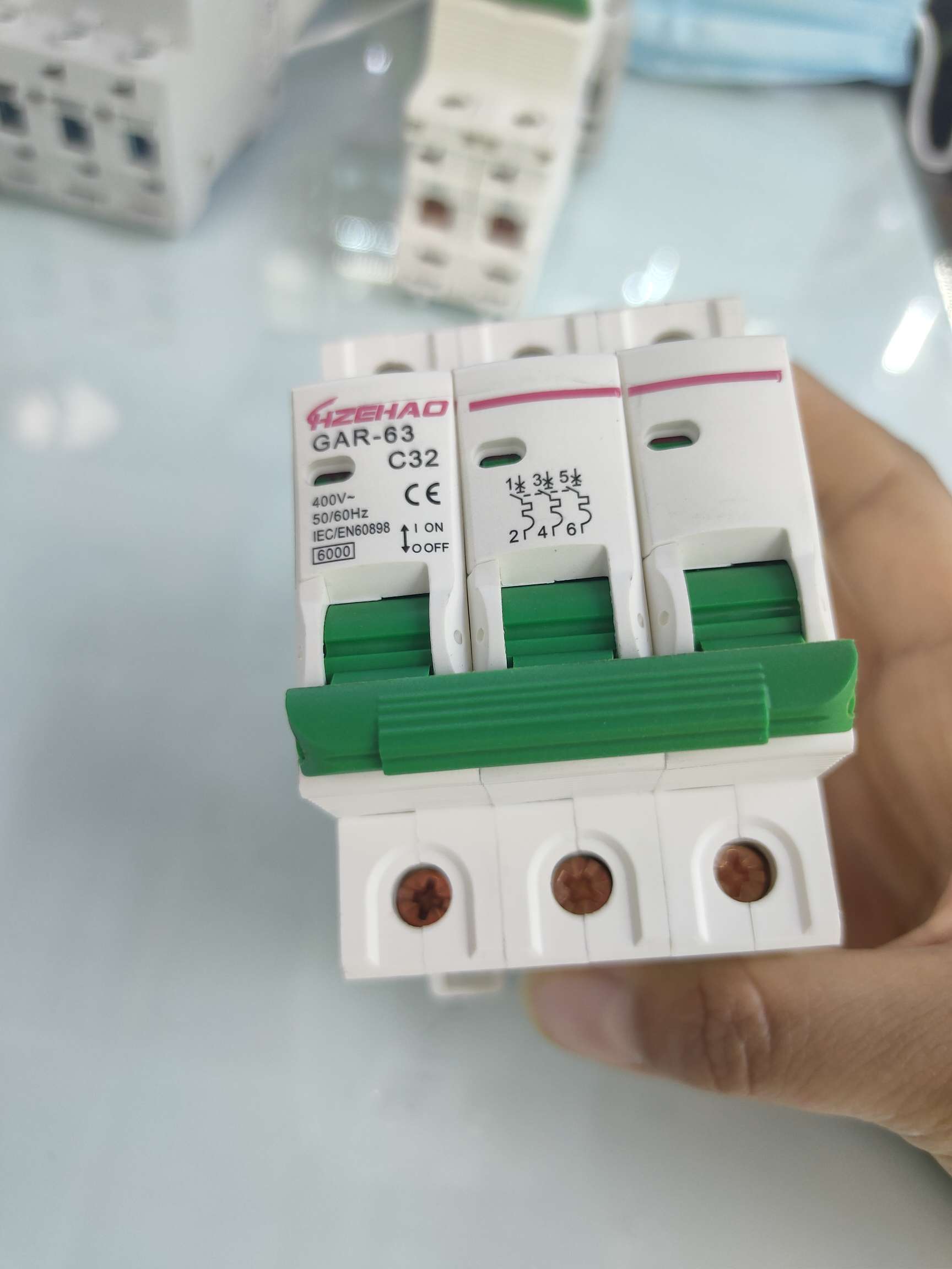 C45 miniature circuit breaker air switch 3P/1A-63A Item Picture