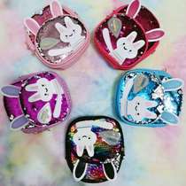 Cute bunny Backpack sequin crossbody bag for kids
