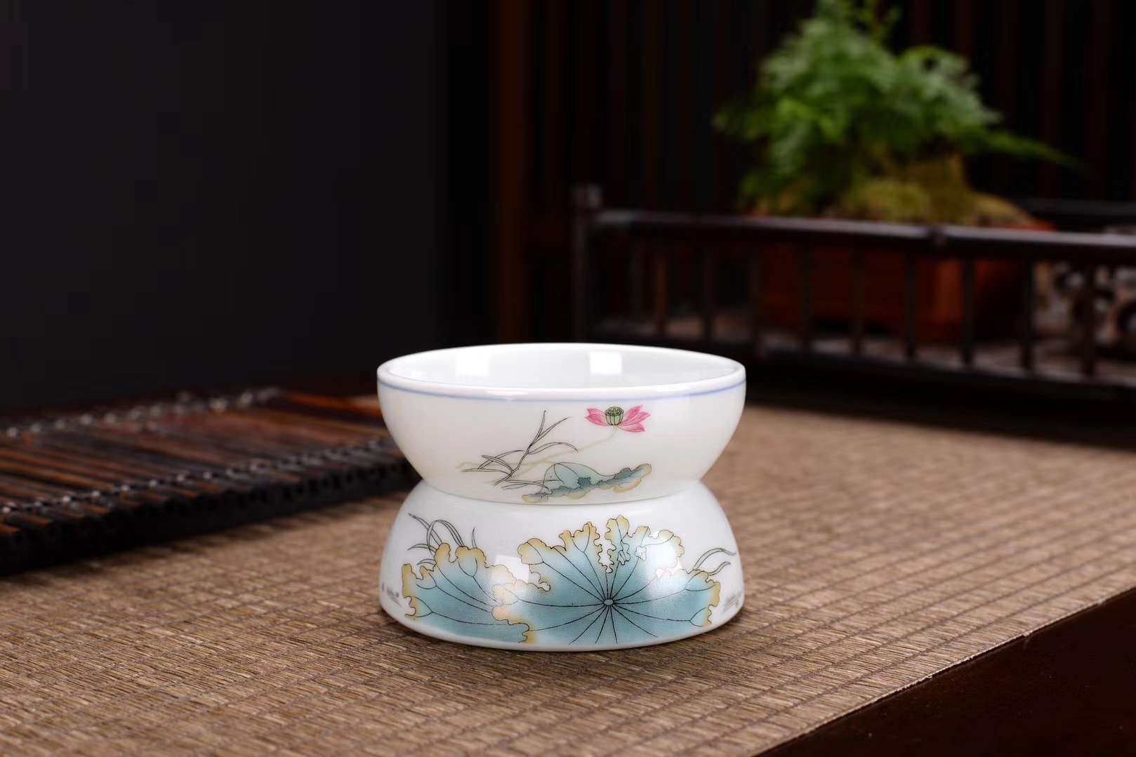 Yiwu's fine products: Yingri Lotus Tea Sets details Picture