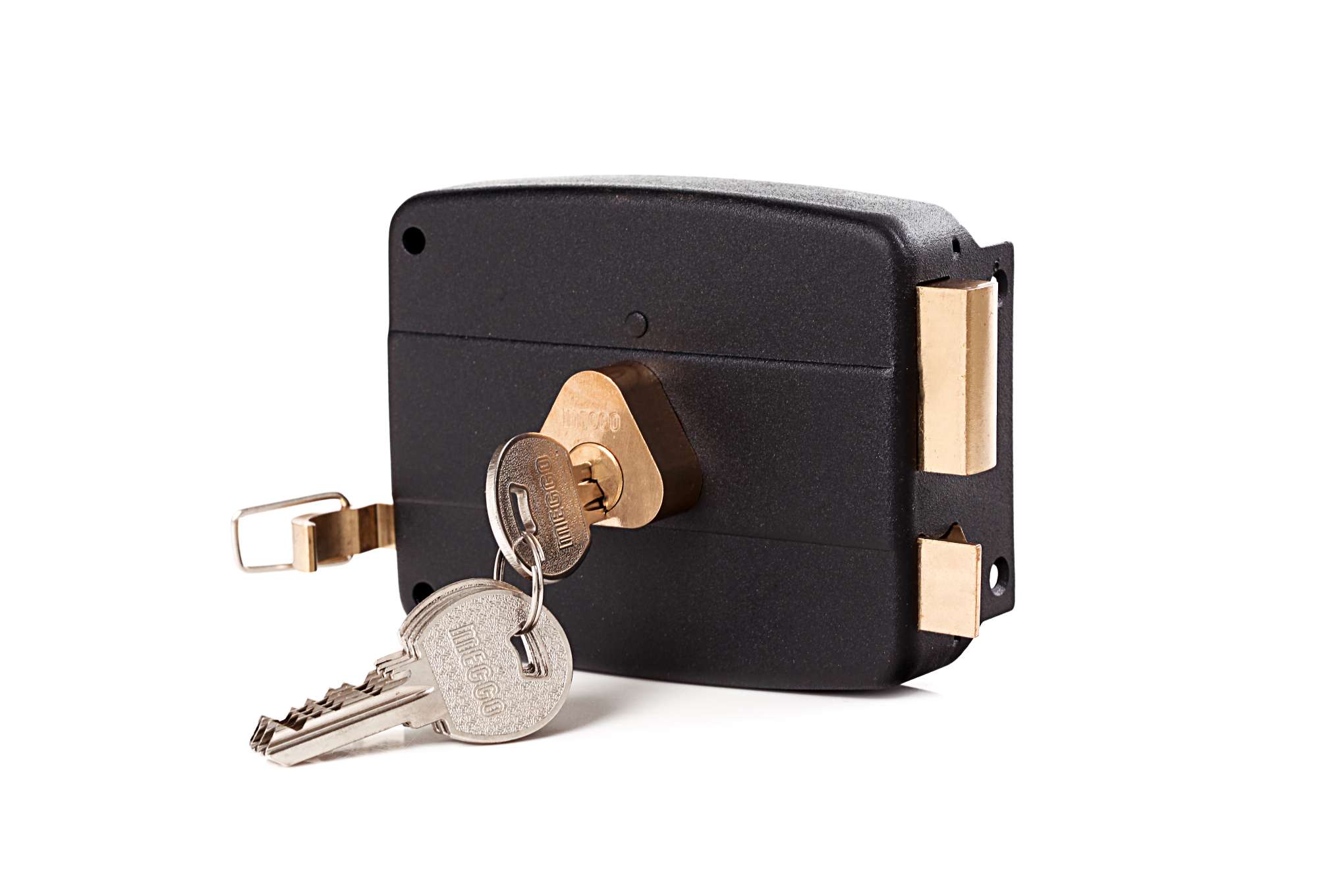 室外门锁、铁门锁、复式门锁、机械门锁、保险锁产品图