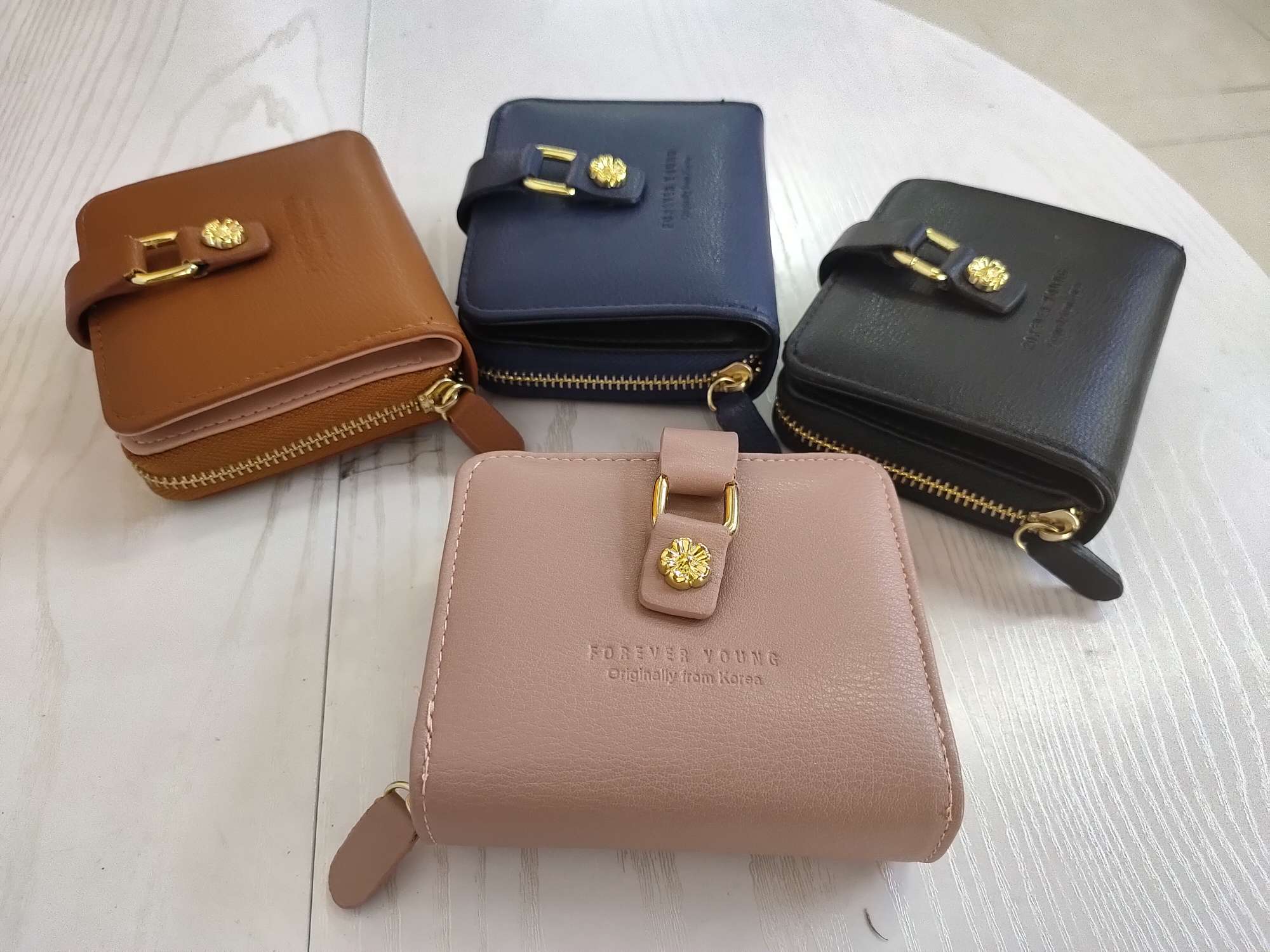 短款钱包卡包拉链包，黑9个其他色各1个混一打，尺寸12*9*3CM细节图