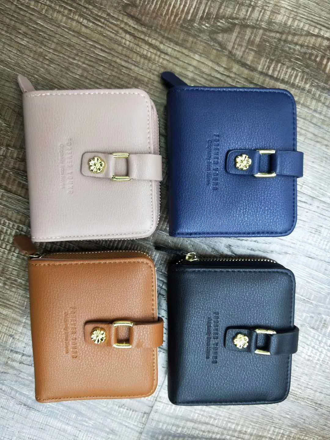 短款钱包卡包拉链包，黑9个其他色各1个混一打，尺寸12*9*3CM图