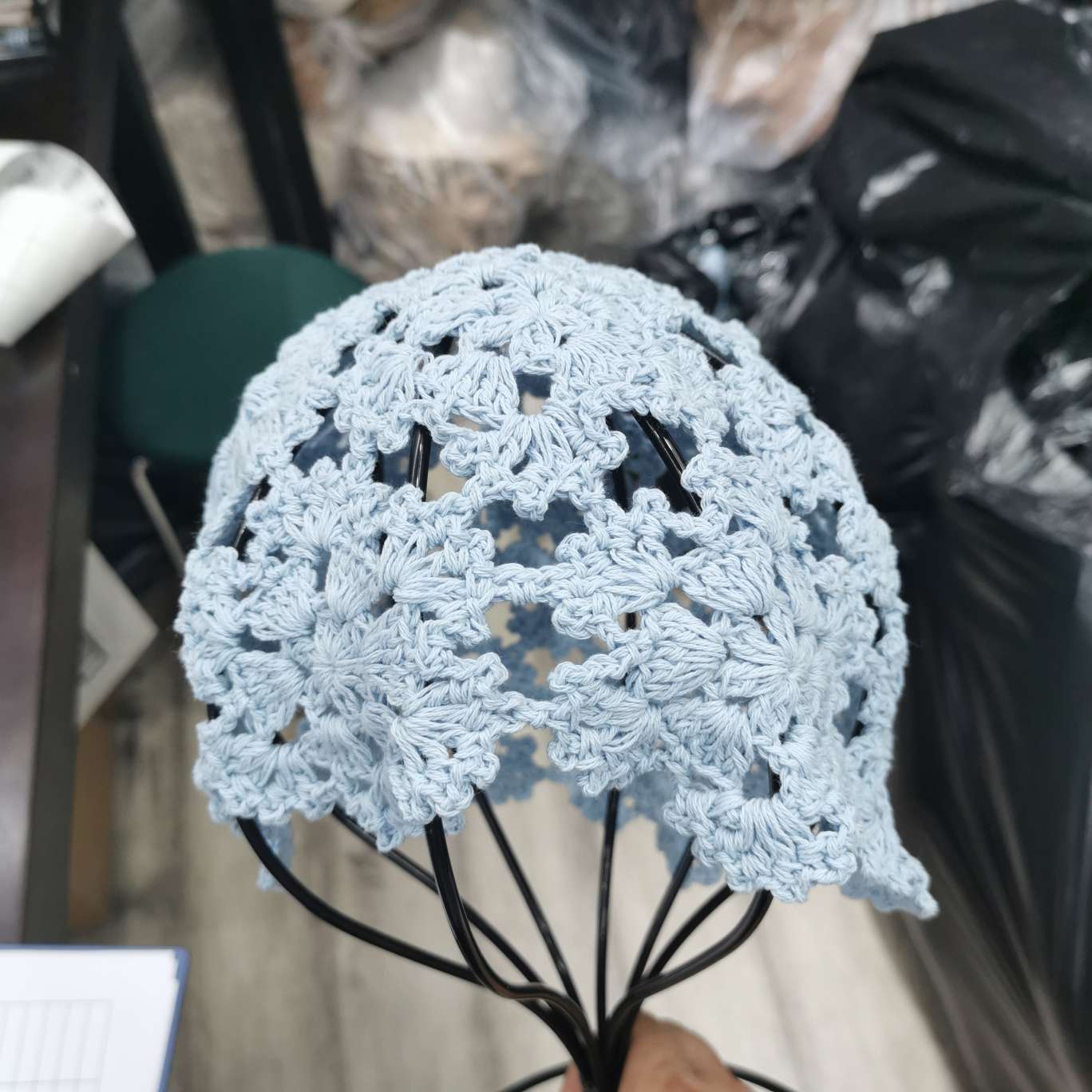 Knitted Wool Hollowed Out Fashion Hats Are Exploding details Picture