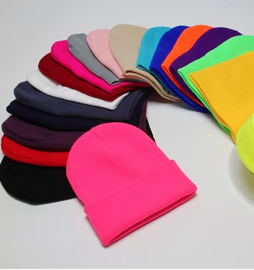 光板糖果毛线帽子女韩版潮男纯色情侣针织套头帽秋冬天冷帽潮详情图8