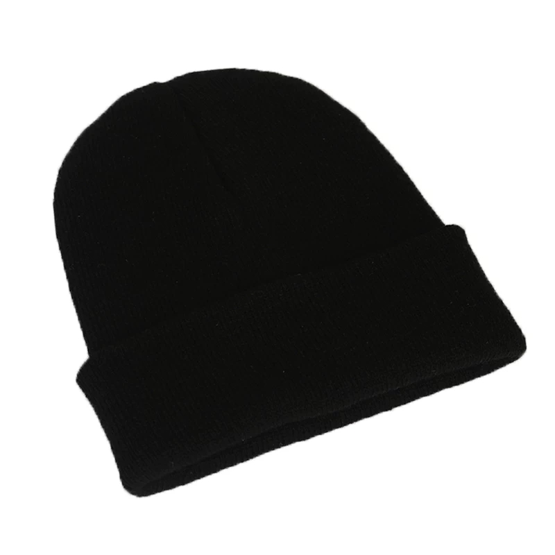 光板糖果毛线帽子女韩版潮男纯色情侣针织套头帽秋冬天冷帽潮细节图