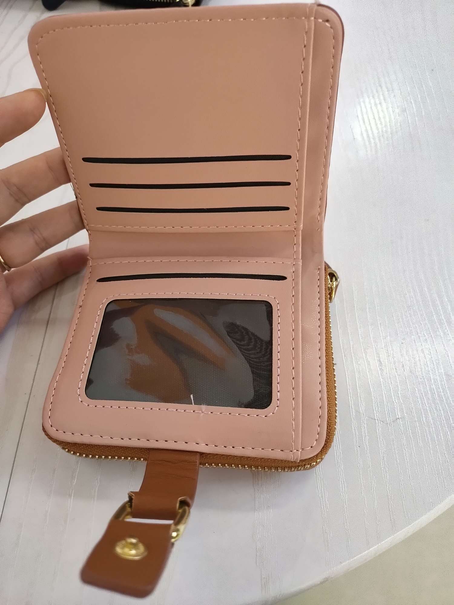 短款钱包卡包拉链包，黑9个其他色各1个混一打，尺寸12*9*3CM产品图