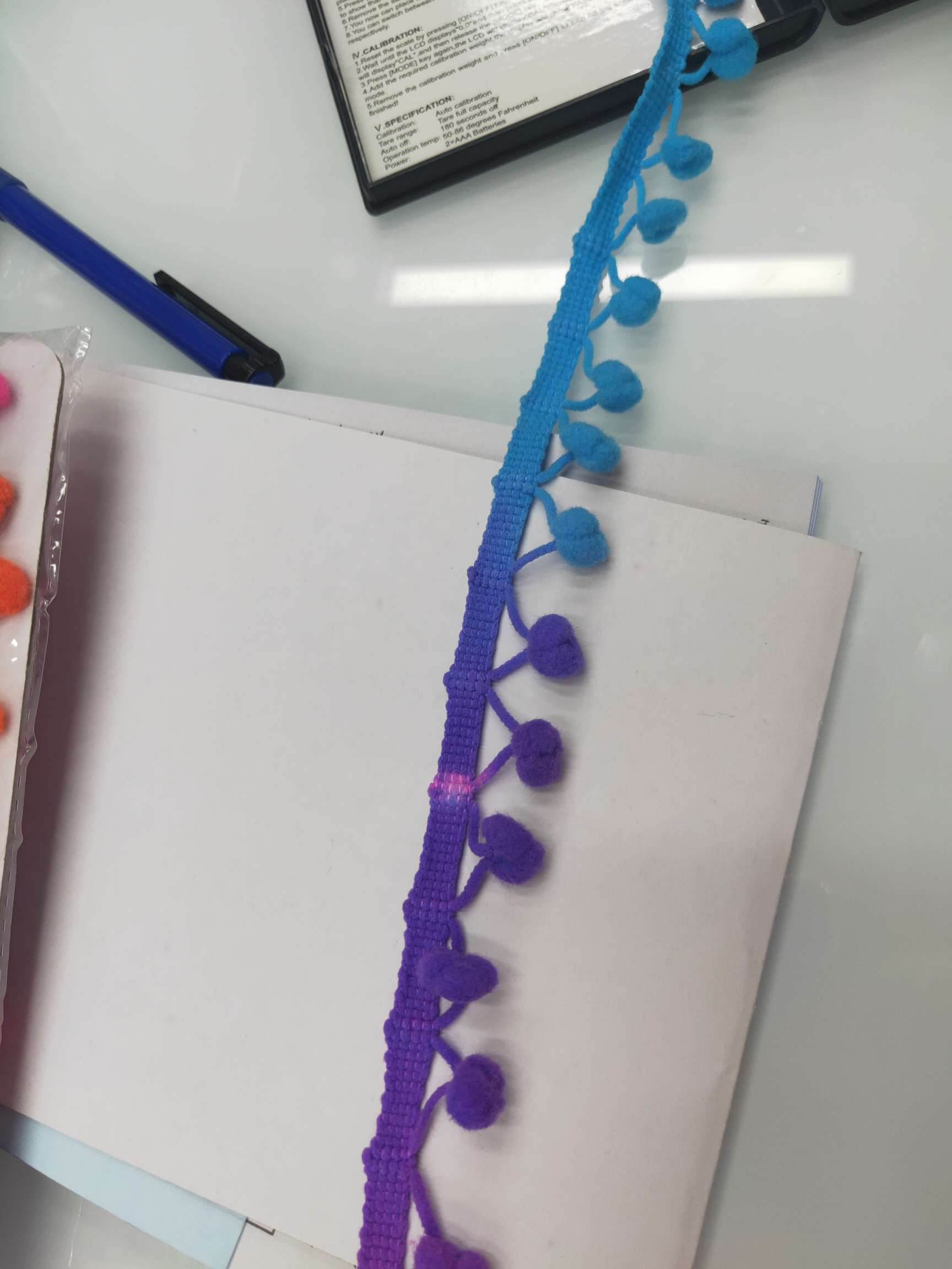 七彩毛球 段染