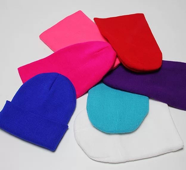 光板糖果毛线帽子女韩版潮男纯色情侣针织套头帽秋冬天冷帽潮详情图7