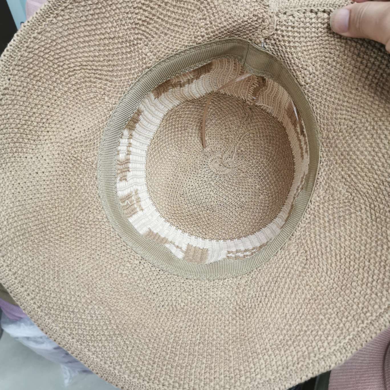 Bow Fashion Straw Hat Summer Breathable Shade Casual Hat details Picture