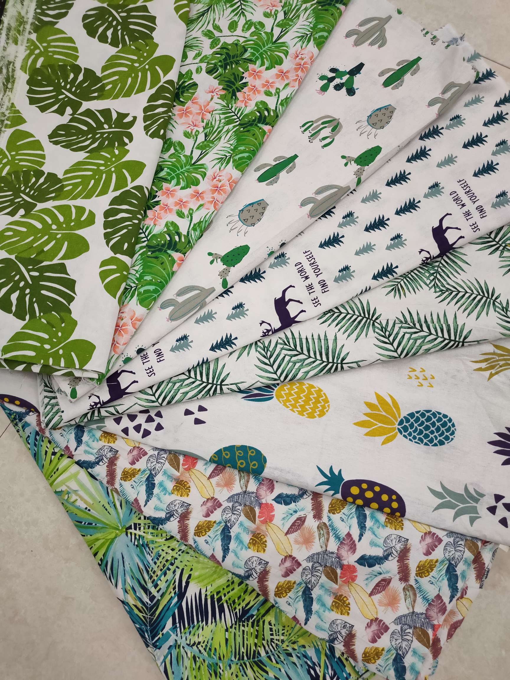 Cotton and linen printing, new style