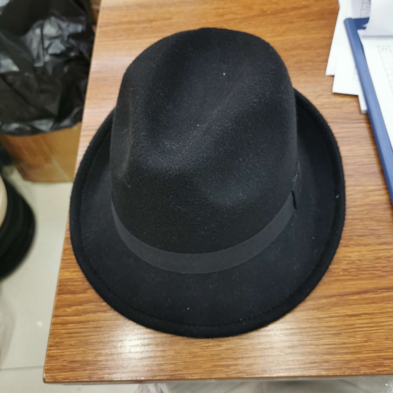 Adult Top Hat Black Classic Old Shanghai Beach Boom
