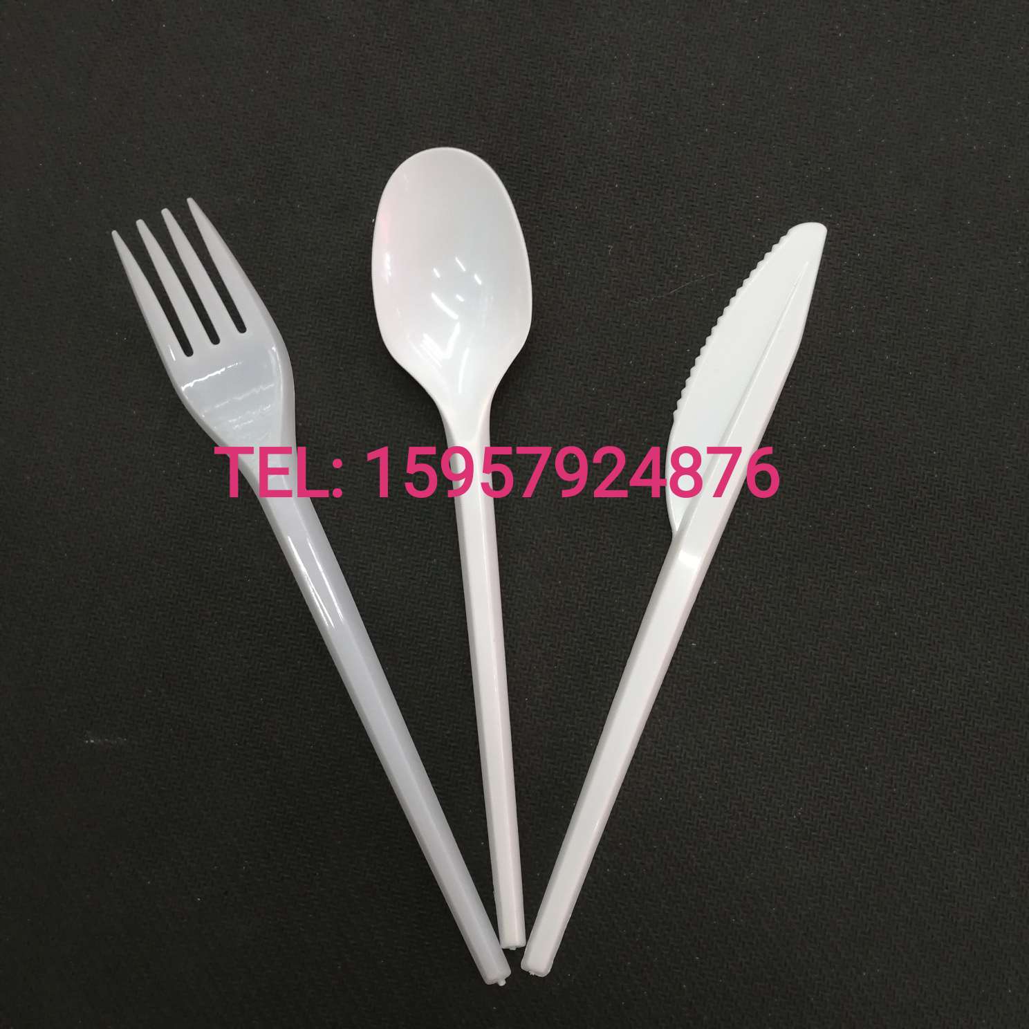Disposable Color White Transparent Knife, Fork And Spoon Party Birthday Restaurant Coffee Household Cutlery