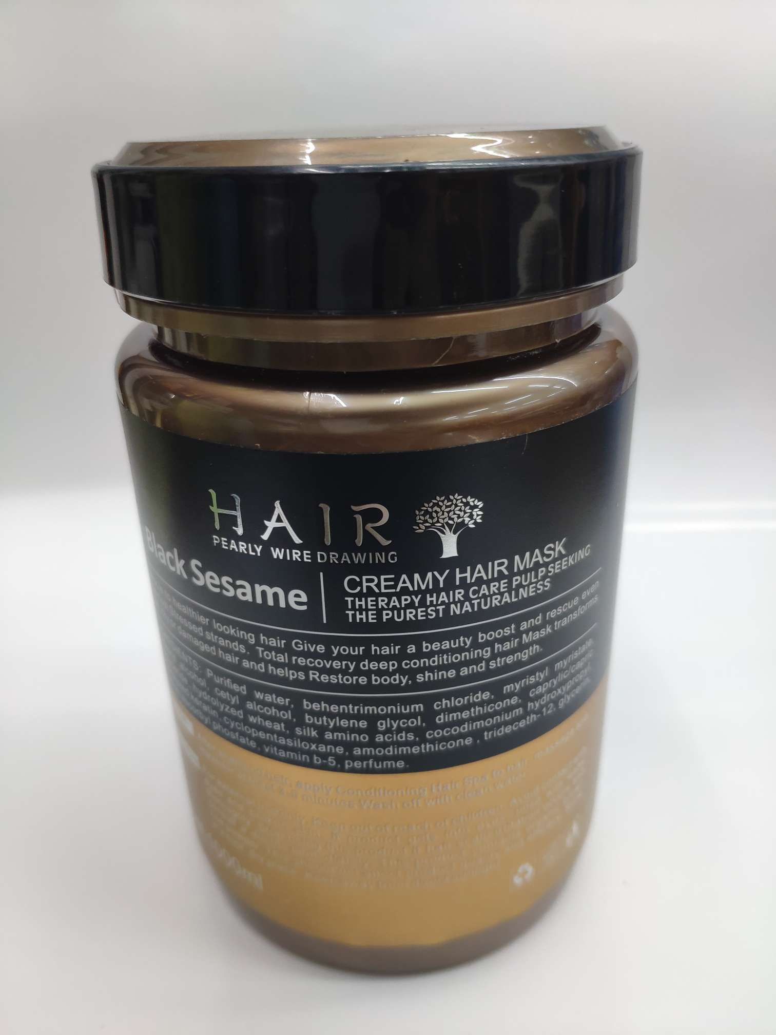 black sesame柔顺滋养修护发膜细节图