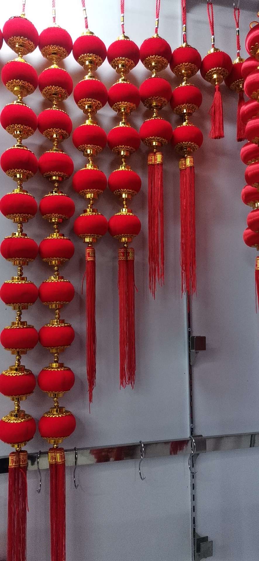 灯笼笼布大红灯笼厂家直销植绒恭喜发财义乌好货图