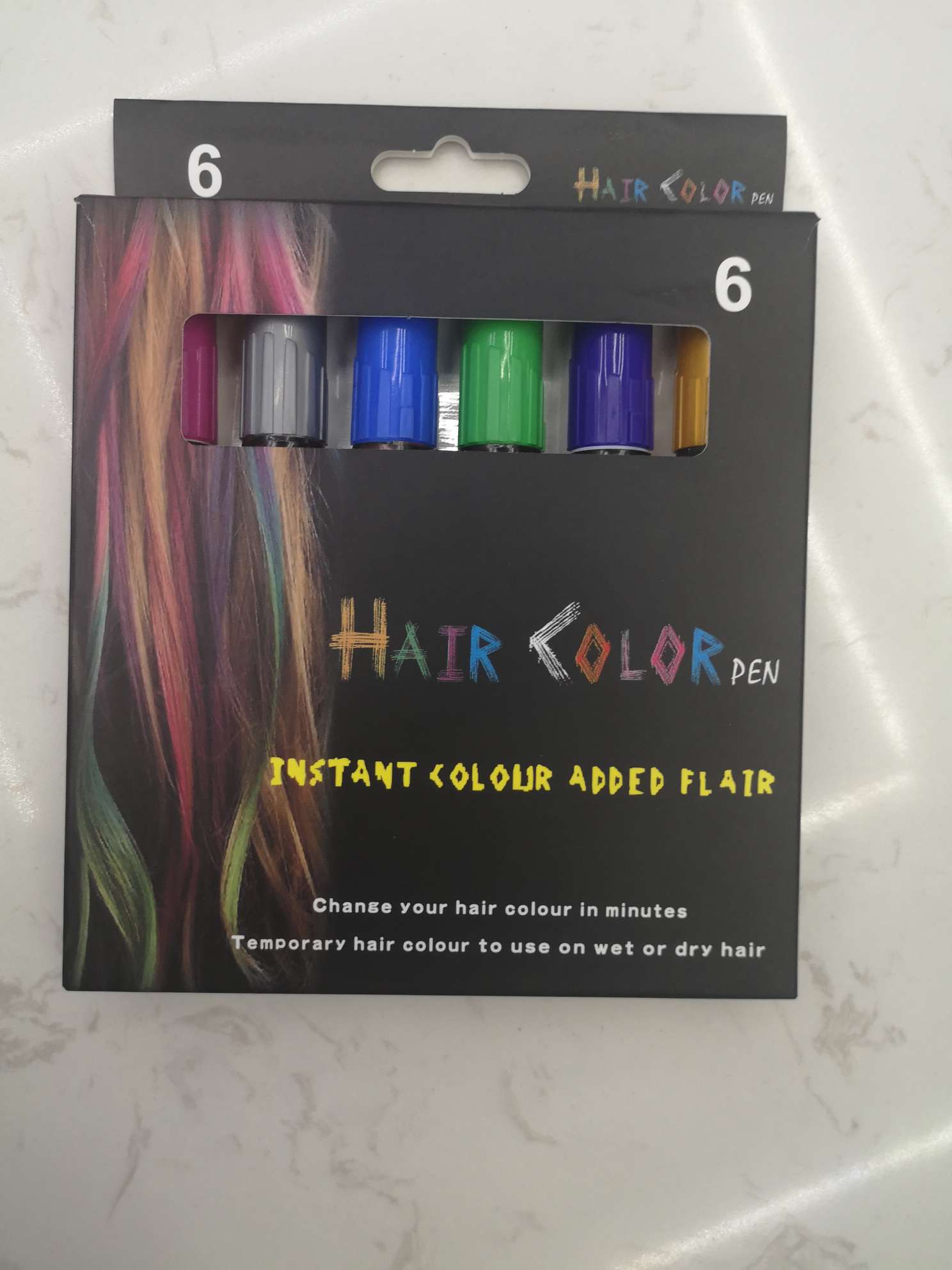 6 color hair dye pen thumbnail
