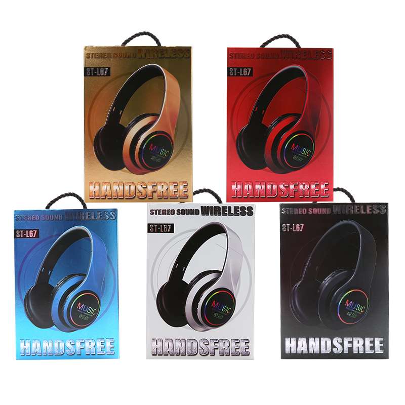 七彩发光无线头戴式蓝牙耳机重低音可插卡游戏语音耳麦工厂直销详情图7