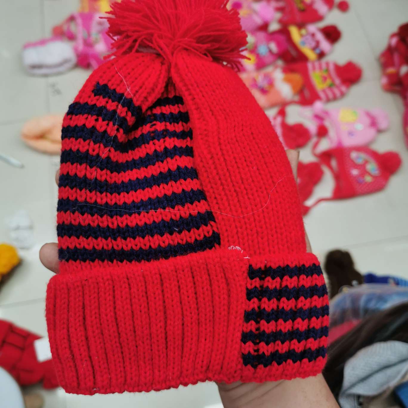 Cute Cartoon Children's Knitted Hats Have Exploded Across The Border Specification drawing
