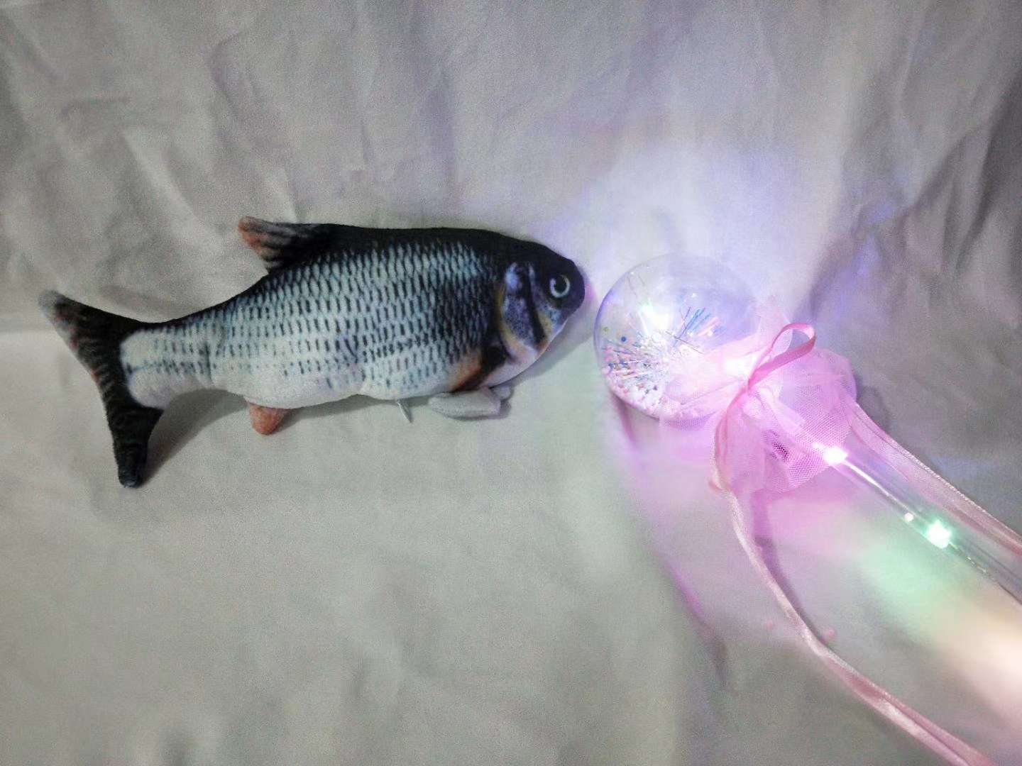Electric toy fish USB charging pulsing baby fish toy fish net red electric fish undefined