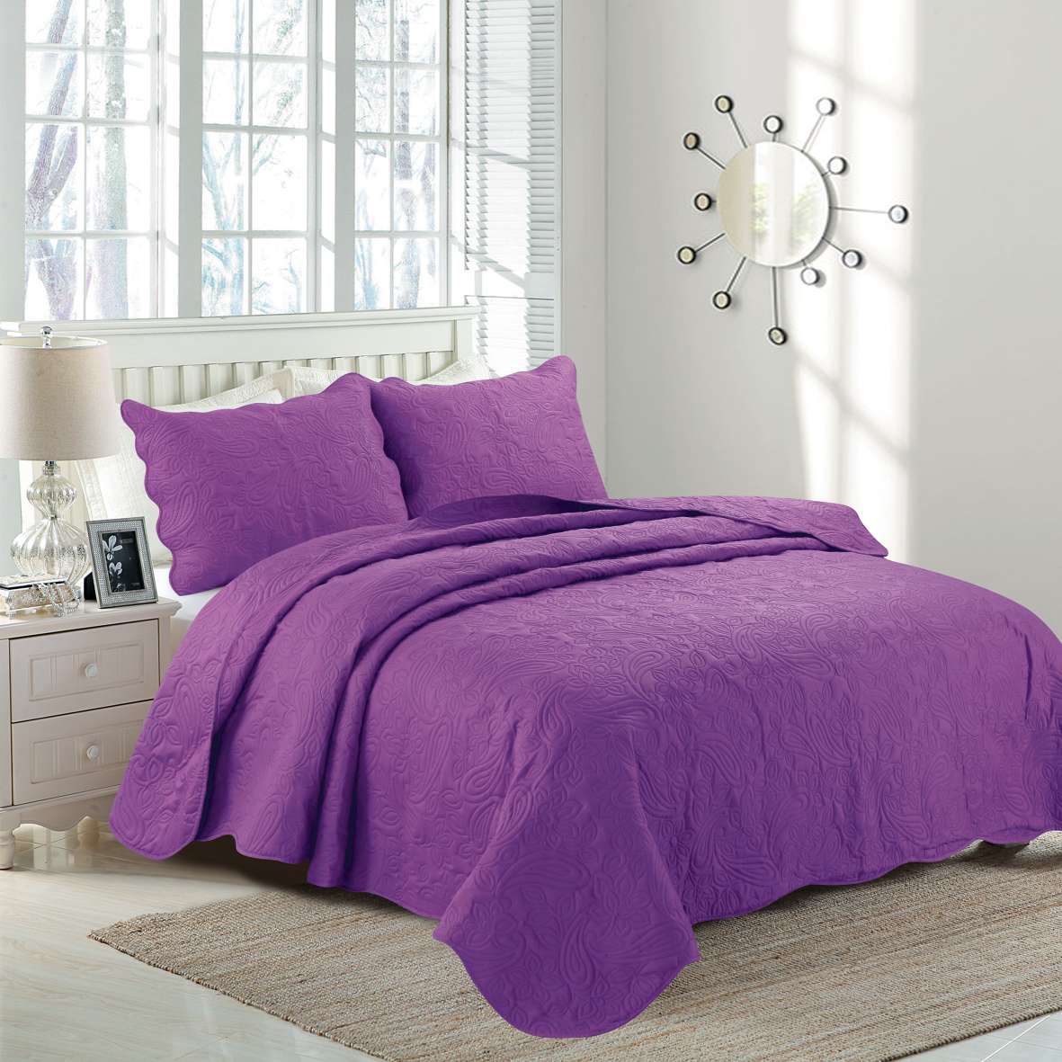 2020新款工厂直销绗缝超声波三件套产品图