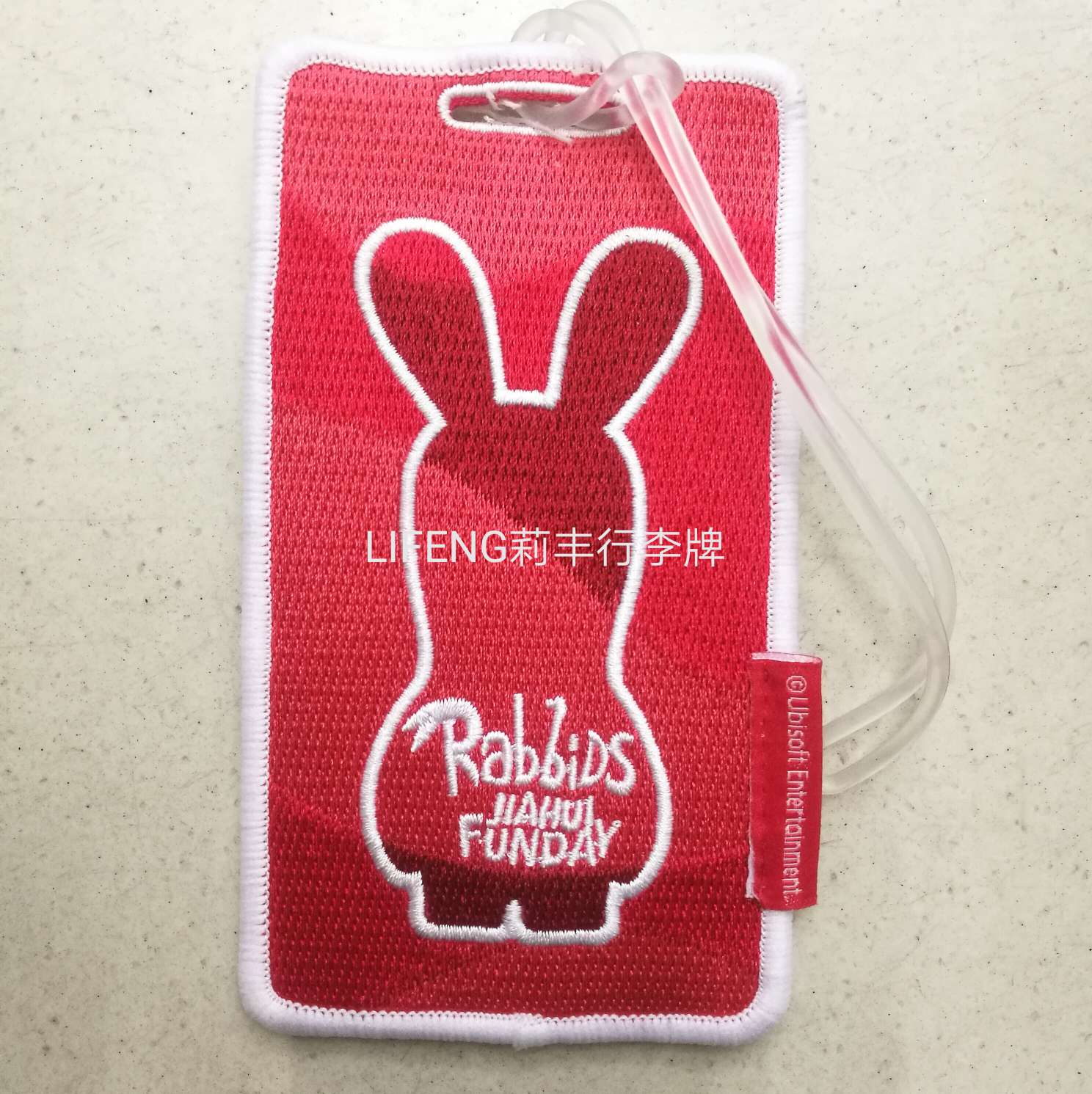 Twill fabric lockstitch embroidered luggage tags, airline luggage tags, pendants, luggage name tags undefined